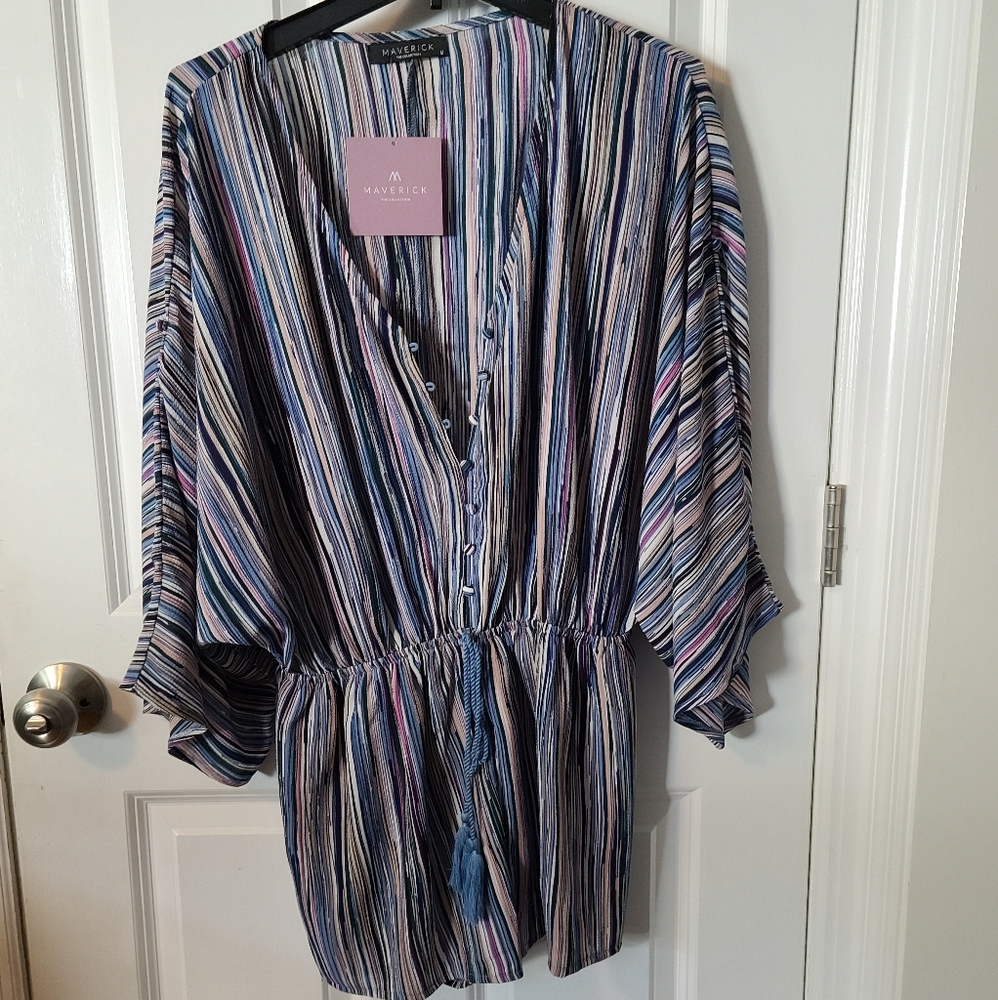 Romper - rich colors, dolman sleeves
